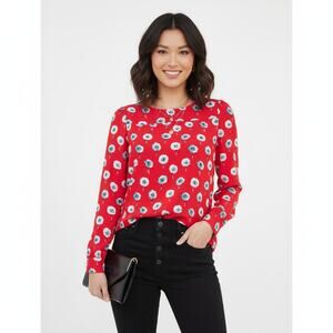 J. Crew Longfellow Boat Neck Floral Blouse